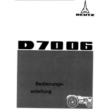 Deutz D7006 Operators Manual